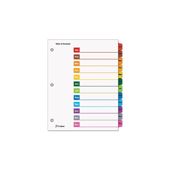 OneStep Printable Table Of Contents Dividers onestep-printable-table-of-contents-dividers