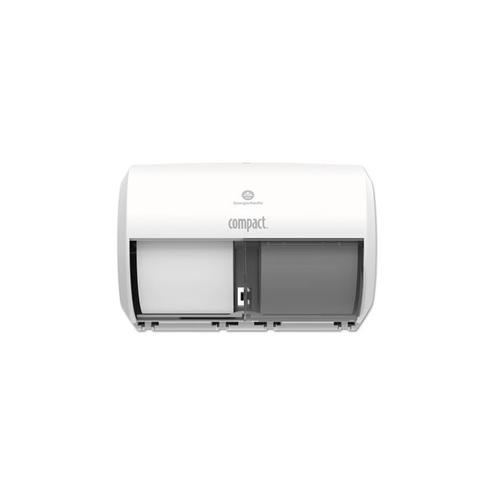Coreless Compact Compact Coreless Side-by-Side 2-Roll Dispenser White