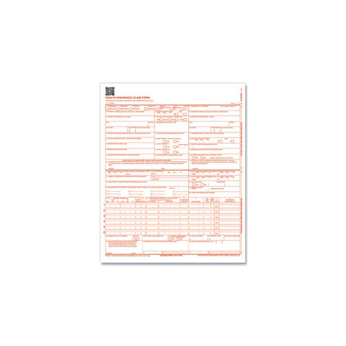 CMS-1500 Health Insurance Claim Form - 1,000 Forms