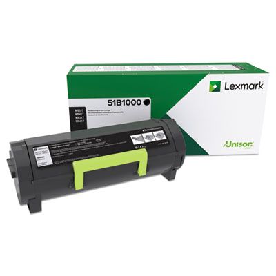 51B1000 Unison Toner, 2,500 Page-Yield, Black 51B1000 Unison Toner, 2,500 Page-Yield, Black