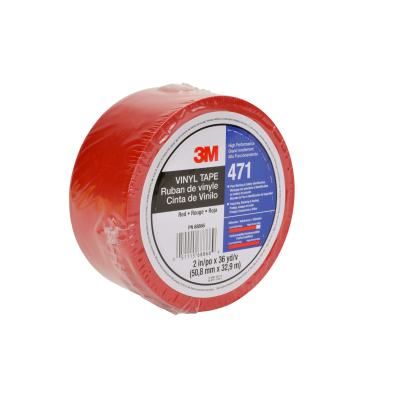 3M Vinyl Tape 471, Blue, 1 in x 36 yd, 5.2 Mil Individually Wrapped