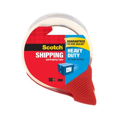 Scotch® Heavy Duty Shipping Packaging Tape 3850, 1.88 in x 54.6 yd (48 mm x  50 m)