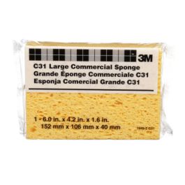 3M™ Commercial Size Sponge C31, 6 in x 4.25 in x 1.625 in, 24/case