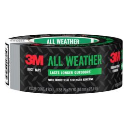 3M™ All Weather Duct Tape 2525, 1.88 in x 25 yd (48 mm x 22.8 m), 12 rls/cs