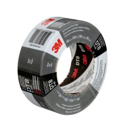 3M™ All Purpose Duct Tape DT8, Black, 48 mm x 54.8 m, 8 mil, 24 Roll/Case, Individually Wrapped Conveniently Packaged
