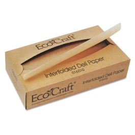 EcoCraft Interfolded Soy Wax Deli Sheets, 10 x 10.75, 500/Box, 12 Boxes/Carton