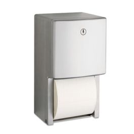 ConturaSeries Two-Roll Tissue Dispenser, 6.08 x 5.94 x 11, Stainless Steel