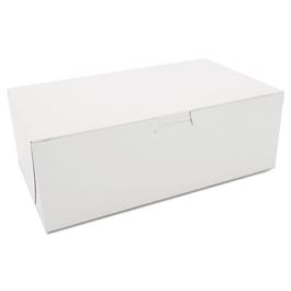 White One-Piece Non-Window Bakery Boxes, 10 x 6 x 3.5, White, Paper, 250/Bundle