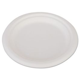 ChampWare Heavyweight Bagasse Dinnerware, Plate, 6", White, 1,000/Carton