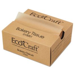EcoCraft Interfolded Dry Wax Deli Sheets, 6 x 10.75, Natural, 1,000/Box, 10 Boxes/Carton