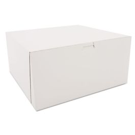 White One-Piece Non-Window Bakery Boxes, 12 x 12 x 6, White, Paper, 50/Carton