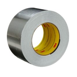 3M™ Aluminum Foil Tape 2C120, Silver, 72 mm x 45.7 m, 1.8 mil, 16 rolls per case