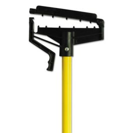 Quick-Change Mop Handle, 60", Fiberglass, Yellow, 6/Carton