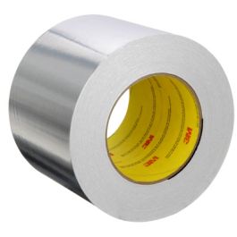 3M™ Aluminum Foil Tape 2C120, Silver, 99 mm x 45.7 m, 1.8 mil, 12 rolls per case