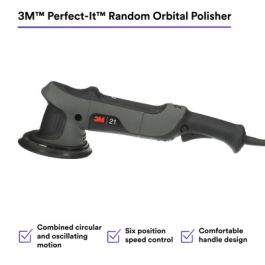 3M™ Perfect-It™ Random Orbital Polisher 34101, 21 mm, 120V, 60 Hz, Plug A, 1/Case
