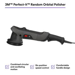 3M™ Perfect-It™ Random Orbital Polisher 34100, 15 mm, 120V, 60 Hz, Plug A, 1/Case
