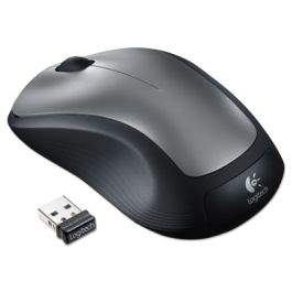 M310 Wireless Mouse, 2.4 GHz Frequency/30 ft Wireless Range, Left/Right Hand Use, Silver/Black