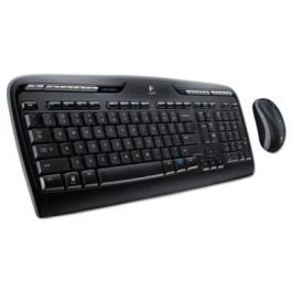MK320 Wireless Keyboard + Mouse Combo, 2.4 GHz Frequency/30 ft Wireless Range, Black
