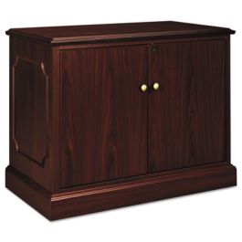 94000 Series Storage Cabinet, 37.5w x 20.5d x 29.5h, Mahogany