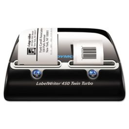 LabelWriter 450 Twin Turbo Label Printer, 71 Labels/min Print Speed, 5.5 x 8.4 x 7.4