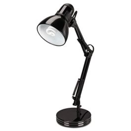 Architect Desk Lamp, Adjustable Arm, 6.75w x 11.5d x 22h, Black