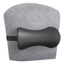 Lumbar Support Memory Foam Backrest, 14.5 x 3.75 x 6.75, Black
