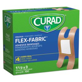 Flex Fabric Bandages, Knuckle, 1.5 x 3, 100/Box