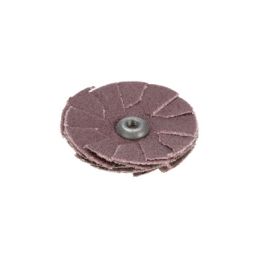 Standard Abrasives™ Aluminum Oxide Overlap Disc, 714379, 80, 1-1/2 in x 8-32 x 4 PLY, 100 ea/Case