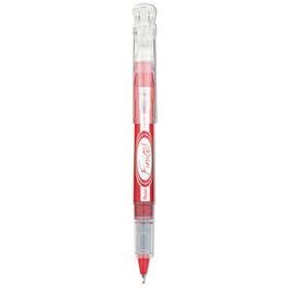Finito! Porous Point Pen, Stick, Extra-Fine 0.4 mm, Red Ink, Red/Silver Barrel