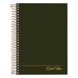 Gold Fibre Personal Notebooks, 1 Subject, Medium/College Rule, Classic Green Cover, 7 x 5, 100 Sheets
