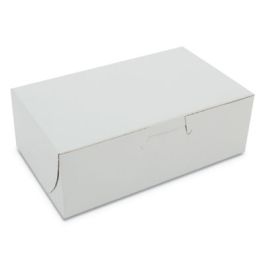 White One-Piece Non-Window Bakery Boxes, 6.25 x 3.75 x 2.13, White, Paper, 250/Bundle