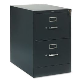 310 Series Vertical File, 2 Legal-Size File Drawers, Charcoal, 18.25" x 26.5" x 29"