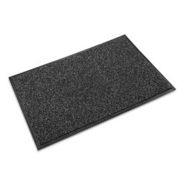 Cross-Over Indoor/Outdoor Wiper/Scraper Mat, Olefin/Poly, 36 x 60, Gray