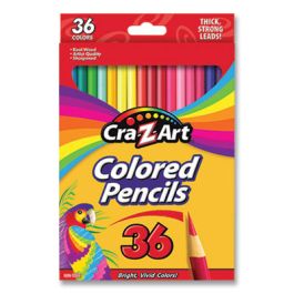 Colored Pencils, 36 Assorted Lead/Barrel Colors, 36/Box