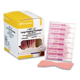 Heavy Woven Adhesive Bandages, Fingertip, 1.75 x 3, 25/Box