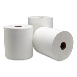 Advanced Hardwound Roll Towel, 7.88" x 1,000 ft, White, 6 Rolls/Carton