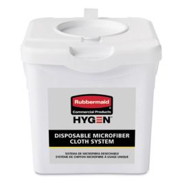 Disposable Microfiber Charging Bucket, 7.92 x 7.75 x 7.44, White, 4/Carton