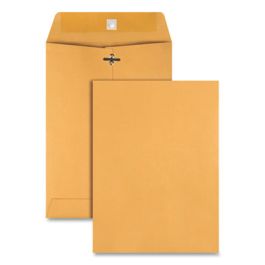 Clasp Envelope, 28 lb Bond Weight Kraft, #75, Square Flap, Clasp/Gummed Closure, 7.5 x 10.5, Brown Kraft, 100/Box