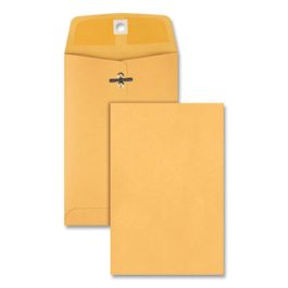 Clasp Envelope, 28 lb Bond Weight Kraft, #35, Square Flap, Clasp/Gummed Closure, 5 x 7.5, Brown Kraft, 100/Box