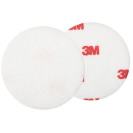 3M™ Finesse-it™ Felt Buffing Pad, 09357, 3 in, Red Foam White Loop, 50/Pac, 500 ea/Case