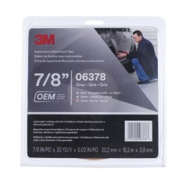 3M™ Automotive Attachment Tape 06378, Gray, 0.76 mm, 7/8 in x 20 yd, 12 Roll/Case