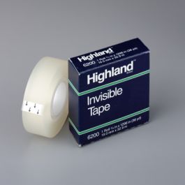 Highland™ Invisible Tape 6200, 3/4 in x 1296 in Boxed