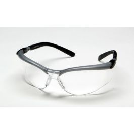 3M™ BX™ Protective Eyewear 11380-00000-20, Clear Anti-Fog Lens, Silver/Black Frame, 20 ea/Case