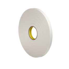 3M™ Double Coated Polyethylene Foam Tape 4462, White, 3/4 in x 72 yd, 31 mil, 12 rolls per case