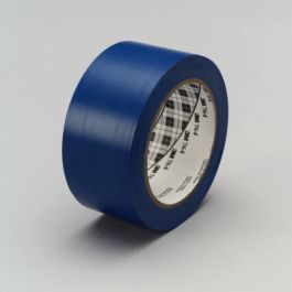 3M™ General Purpose Vinyl Tape 764, Blue, 49 in x 36 yd, 5 mil, 3 rolls per case, Plastic Core