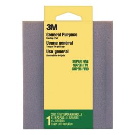 3M™ General Purpose Sanding Pad 916DC-NA, Contour Surface, 4 1/2 in x 5 1/2 in x 3/16 in, Super Fine, 1/pk 24 pks/cs