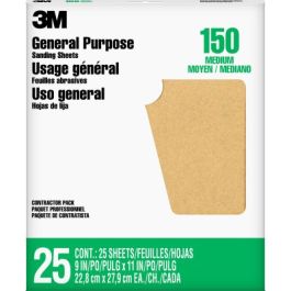 3M™ Aluminum Oxide Sandpaper 99402NA, 9 in x 11 in, 150 grit