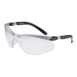 3M™ BX™ Dual Reader Protective Eyewear 11457-00000-20, Clear Anti-Fog Lens, Silver/Black Frame, +1.5 Top/Bottom Diopter. 20 ea/Case