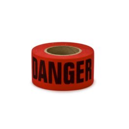 Scotch® Barricade Tape 331, DANGER, 3 in x 1000 ft, Red, 8 rolls/Case