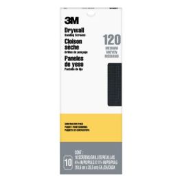 3M™ Drywall Sanding Screens 99438, 4 3/16 in x 11 1/4 in, 120 grit, 10 sheets/pk, 10 pks/cs